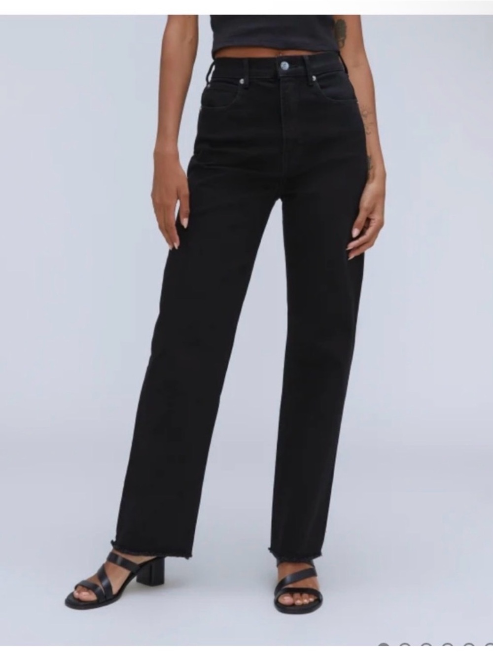 Everlane The Way High Jean in Washed Black Size 30 Regular Great Condition